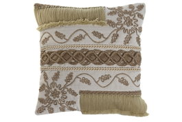 DKD Home Decor Cojín de Algodón Bordado a Mano 45x45 cm, Pack de 2
