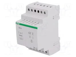 F&F Transformador de red 8VA 230V AC a 12V 0,66A para raíl DIN