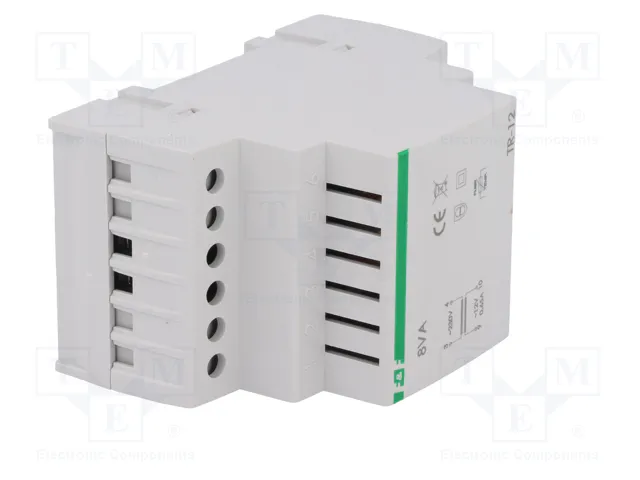 F&F Transformador de red 8VA 230V AC a 12V 0,66A para raíl DIN