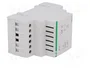 F&F Transformador de red 8VA 230V AC a 12V 0,66A para raíl DIN