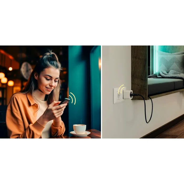 Hama 00176654 Enchufe Inteligente Wi-Fi 16A 3680W Blanco con Matter - Compatible con Alexa, Google Home y Siri