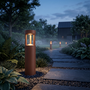 Al Marj Baliza LED Exterior 60cm 10W 3000K Marrón Óxido