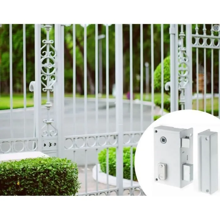 Yale Cerradura vertical de superficie con rodillo derecho YAV37D Blanco
