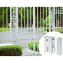 Yale Cerradura vertical de superficie con rodillo derecho YAV37D Blanco