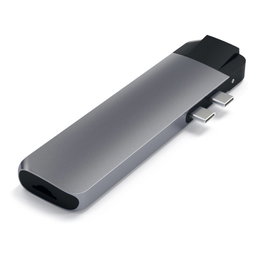 Satechi Type-C Pro Hub 4K HDMI con Ethernet, Gris espacial