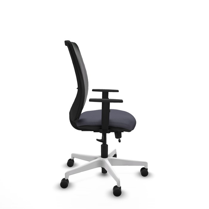PIQUERAS Y CRESPO Silla de oficina Zulema Gris oscuro con malla Negra
