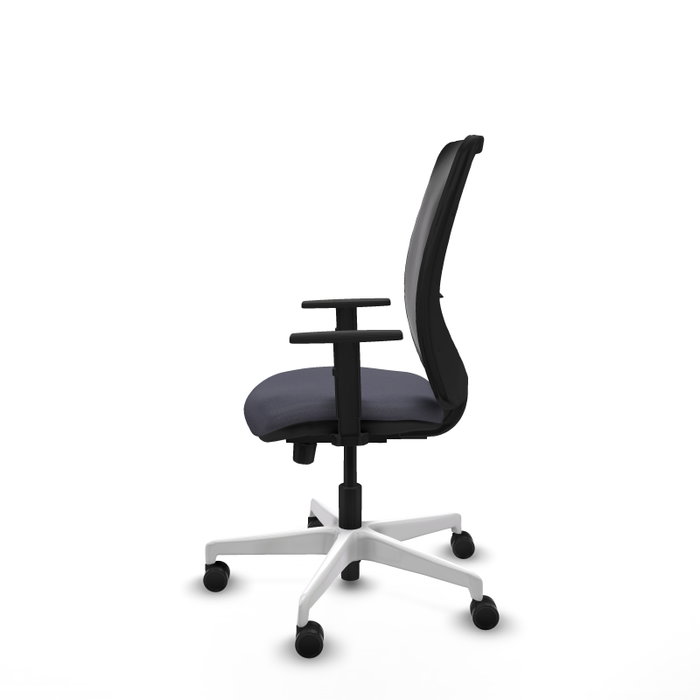 PIQUERAS Y CRESPO Silla de oficina Zulema Gris oscuro con malla Negra
