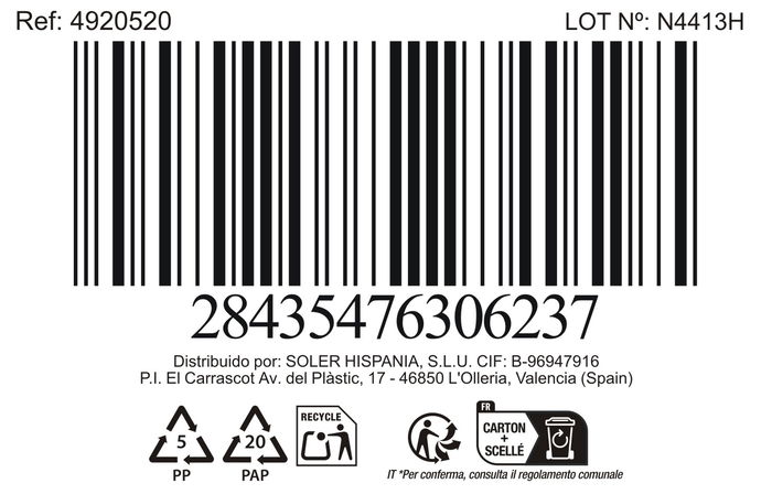 Inde Taza Cafe Expreso 80cc "Original Farm" Ø6.2x5.6cm (24 Unidades)