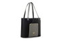 Lucky Bees Bolso Tote 1292 Piel Negro y Gris 30x12x26 cm