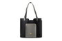 Lucky Bees Bolso Tote 1292 Piel Negro y Gris 30x12x26 cm