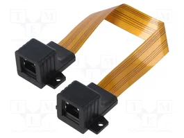 LANBERG Prolongador Ethernet Cat 5/Cat 5e Ultra Slim 0,23m Naranja