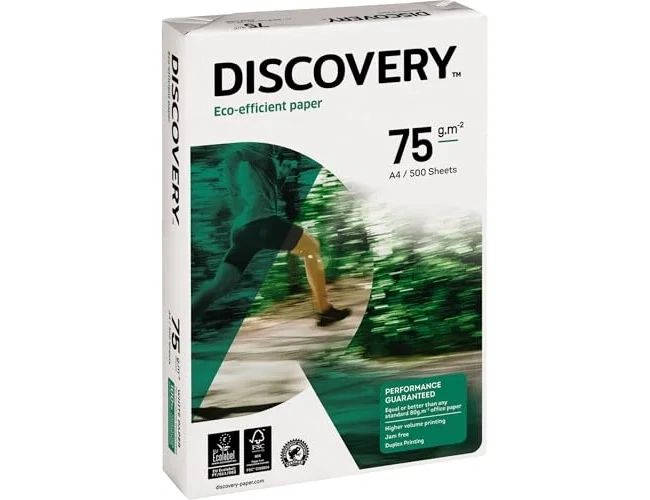 Discovery Papel Multiuso DIN A4 75g Caja de 2500 Hojas