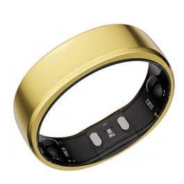 RingConn Smart Ring Gen2 - Anillo Inteligente para Sueño y Fitness - Frecuencia Cardíaca - IP68 - Talla 11 - König Gold