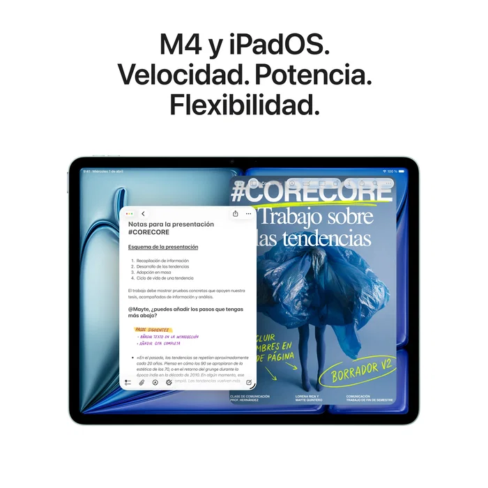Apple iPad Air 11" 8ª Generación Wi-Fi M4 Chip 256GB Color Púrpura - MH394TY/A Apple iPad Air 11" 8ª Generación Wi-Fi M4 Chip 256GB Color Púrpura - MH394TY/A