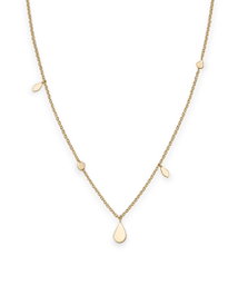 Rosefield Iggy Shaped drop necklace gold