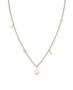 Rosefield Iggy Shaped drop necklace gold