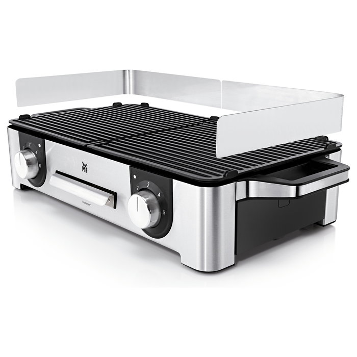 WMF 0415280011 Tischgrill Lono Master Parrilla de Mesa 280 x 500 mm Acero Inoxidable Antiadherente Fácil de Limpiar