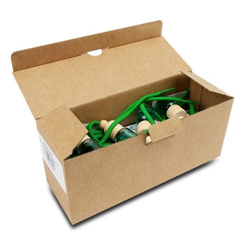 REC Caramelera Botella Pino PER80167RE - Recipiente Decorativo para Caramelos y Dulces con Tapa Hermética, Acabado Rústico