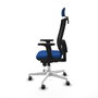 PIQUERAS Y CRESPO Silla de oficina Horna con mecanismo Sincro, Azul y Negro