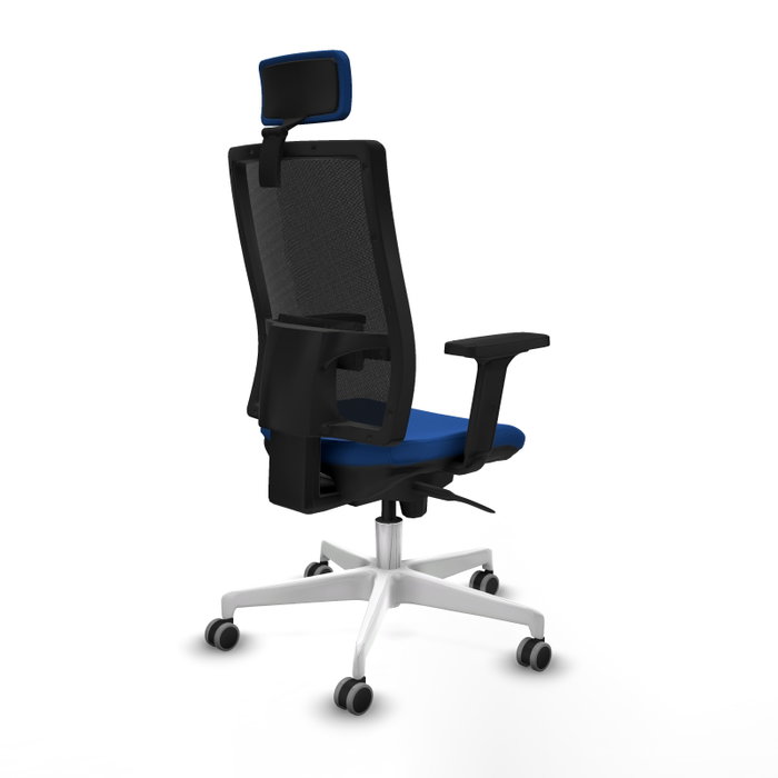 PIQUERAS Y CRESPO Silla de oficina Horna con mecanismo Sincro, Azul y Negro