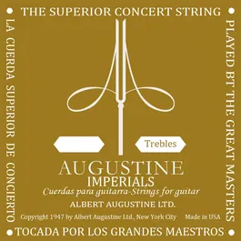 Augustine Cuerda Clásica Sol Nylon Imperial - Tensión Normal (Set de 12) (Set de 12)