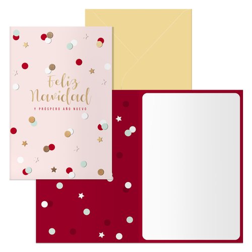 DOHE Set de 6 Tarjetas de Felicitación Navideña Copos con Sobres DOHE Set de 6 Tarjetas de Felicitación Navideña Copos con Sobres