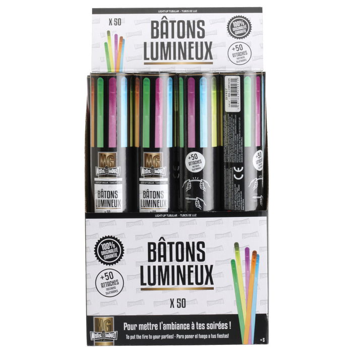 Party Time Juego de 50 Palos Luminosos para Fiestas, 21 cm