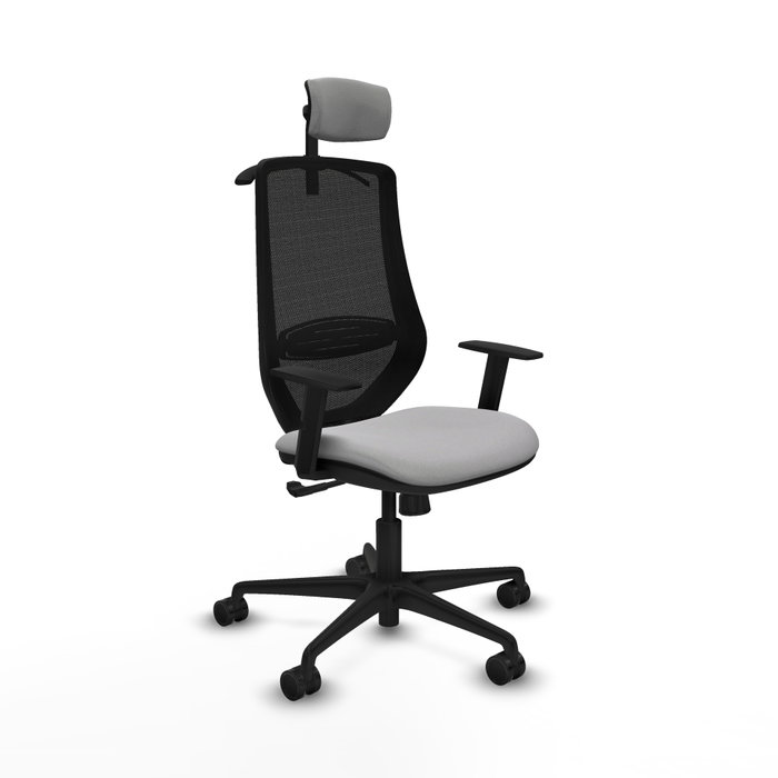 PIQUERAS Y CRESPO Silla de oficina Mardos con mecanismo Sincro, Gris claro y Negro PIQUERAS Y CRESPO Silla de oficina Mardos con mecanismo Sincro, Gris claro y Negro