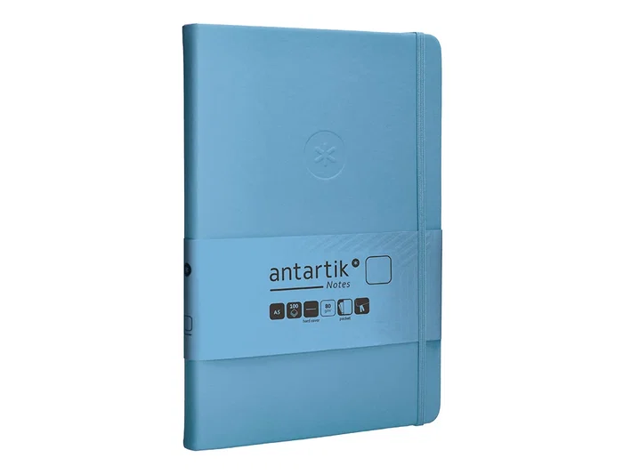 Antartik Cuaderno A5 Tapa Dura Hojas Lisas Azul Claro 100 Hojas 80 gr FSC