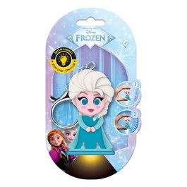 KIDS LICENSING Llavero figura 3D con luz Elsa Frozen Disney Flashies