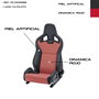 Recaro Sportster CS Asiento Copiloto Piel Artificial Negro/Dinamica Rojo con Airbag y Calefacción