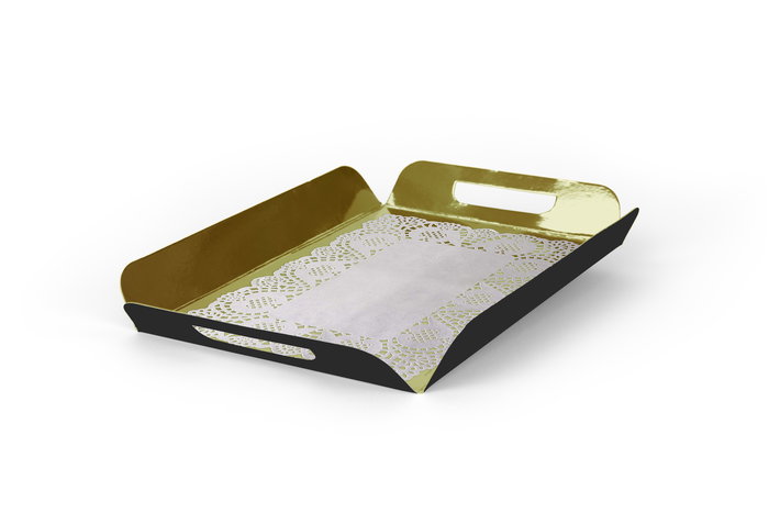 Algon Bandeja Plegable de Cartón 27 x 36 cm (36 Unidades)