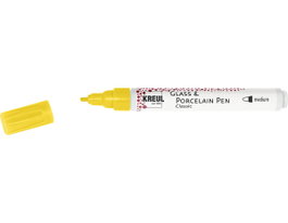 Kreul Rotulador vidrio y porcelana GLASS&PORCELAIN Classic brillante amarillo 2-4mm