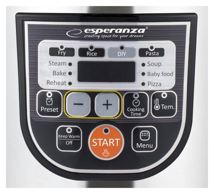 Esperanza Multicooker 5 L 860 W Negro Metálico EKG011 Esperanza Multicooker 5 L 860 W Negro Metálico EKG011