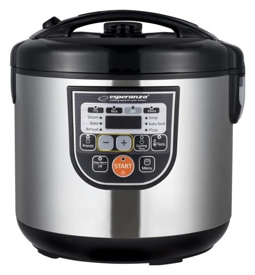 Esperanza Multicooker 5 L 860 W Negro Metálico EKG011 Esperanza Multicooker 5 L 860 W Negro Metálico EKG011