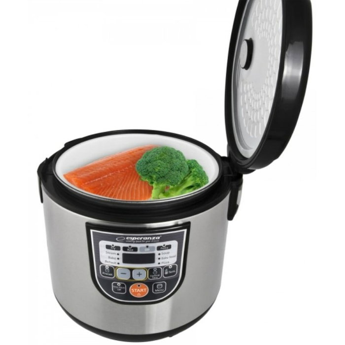 Esperanza Multicooker 5 L 860 W Negro Metálico EKG011