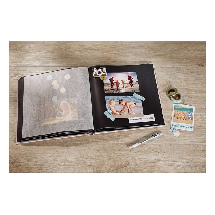 Walther Design Fun Álbum de Fotos Negro 30x30 cm 100 Hojas Espesor 5 cm FA308B