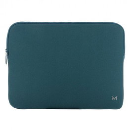 Mobilis 49017 Funda de Protección para Portátil 35.6 cm (14") - Compatible con Apple MacBook Air/Pro - Azul, Vellón y Espuma de Memoria, Resistente a Golpes y Rayones