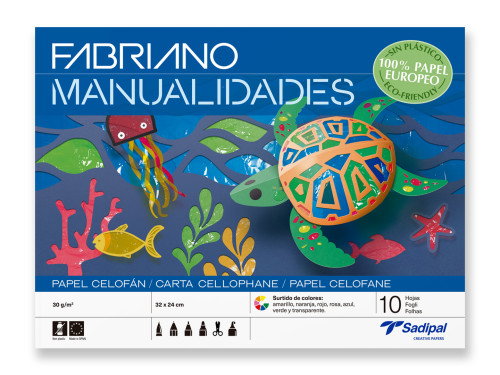 Sadipal Papeles Surtidos para Manualidades 32x24cm Pack 42 Hojas
