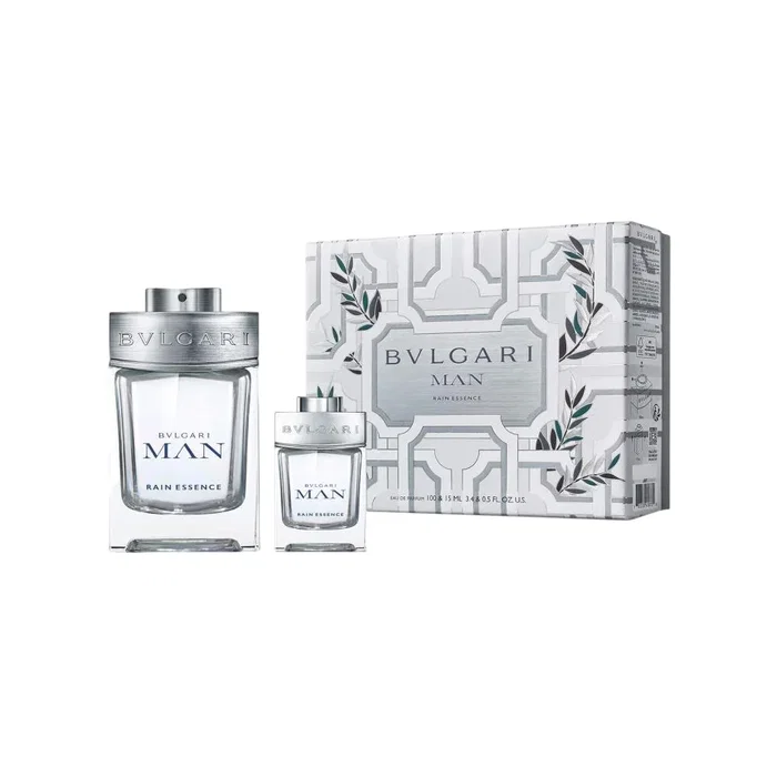Bvlgari Set Rain Essence Eau De Parfum para Hombre, 100 ml + 15 ml Miniatura Bvlgari Set Rain Essence Eau De Parfum para Hombre, 100 ml + 15 ml Miniatura