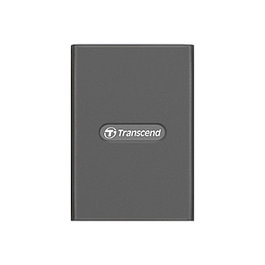 Transcend TS-RDE2 Lector Tarjetas CFexpress USB 3.2 Gen 2 Tipo C, Aluminio Gris, 20000 Mbit/s, Compatible con Windows y Mac
