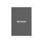 Transcend TS-RDE2 Lector Tarjetas CFexpress USB 3.2 Gen 2 Tipo C, Aluminio Gris, 20000 Mbit/s, Compatible con Windows y Mac