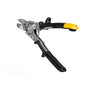 Toughbuilt Tijera Cortachapa, Corte Recto Corto Bulldog, Ambidiestra, para Acero Inoxidable 0.76mm y Laminado en Frío 1.21mm, Agarre Ergonómico y Muelle