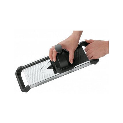WMF 0686106040 Gemüsehobel Rallador Plano Acero Inoxidable 18/10 Negro 125 mm, Top Tools