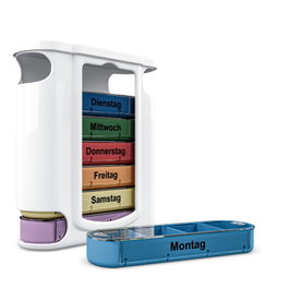 Weinberger Pastillero semanal en lata, colores