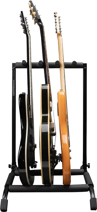 FRAMEWORKS Rack Plegable y Retráctil para 3 Guitarras, Soporte de Acero