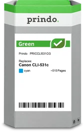 Prindo Cartucho de Tinta Cian PRICCLI531CG Green