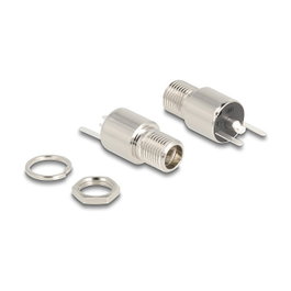 DeLOCK Conector DC 5,5 x 2,5 mm Hembra para Soldar 20 V / 9 A