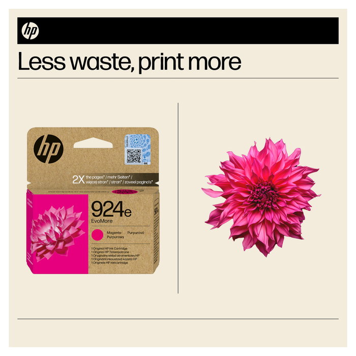 HP 924e EvoMore Magenta Cartucho de Tinta Original