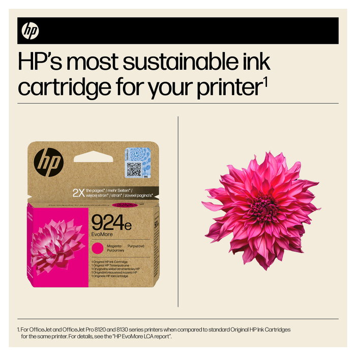 HP 924e EvoMore Magenta Cartucho de Tinta Original